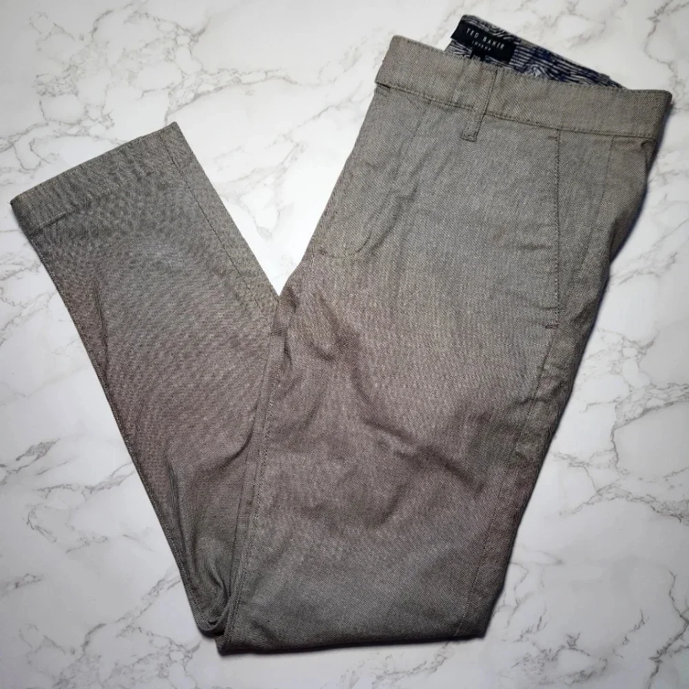 Ted Baker London | Mini Design Slim Fit Trouser Pants - Size 28R
